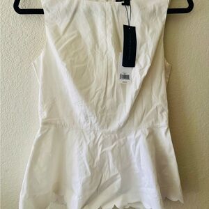 Elegant White Sleeveless Top
